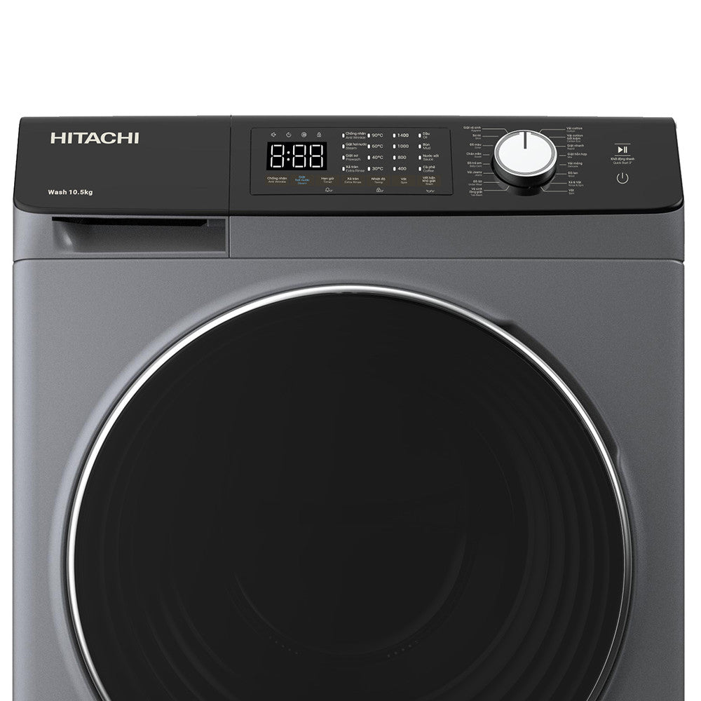 MACHINE A LAVER HITACHI 10KG INVERTER GRIS NOIR BD1054HVOS MACHINE A LAVER HITACHI 10KG INVERTER GRIS NOIR BD1054HVOS