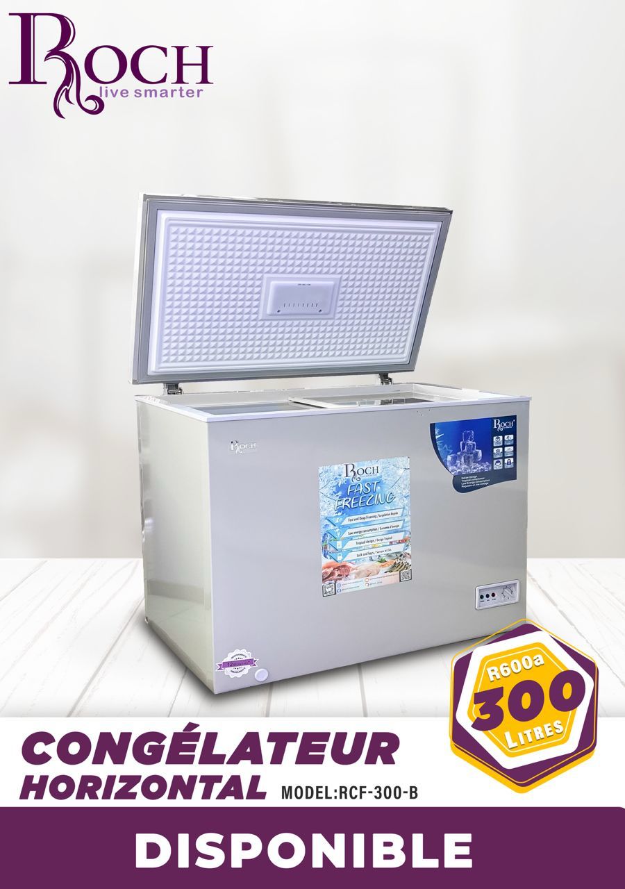 CONGELATEUR ROCH HORIZONTAL 300LITRES GRIS RCF300B CONGELATEUR ROCH HORIZONTAL 300LITRES GRIS RCF300B