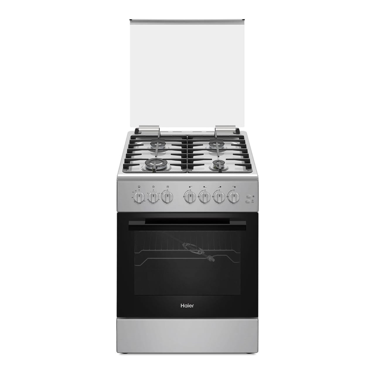 CUISINIERE HAIER 4FEUX 60X60 A GAZ GRIS 2040EGS2 CUISINIERE HAIER 4FEUX 60X60 A GAZ GRIS 2040EGS2