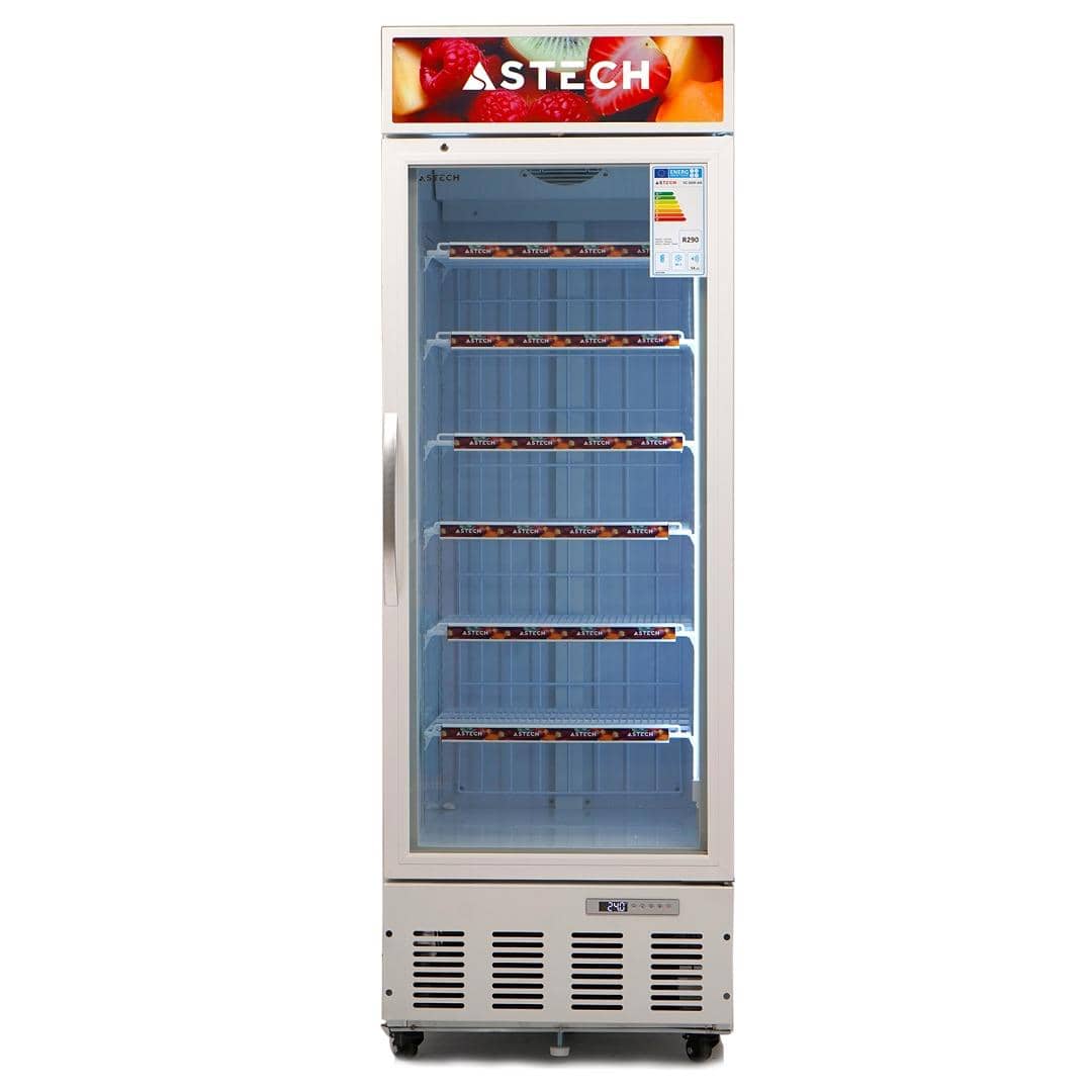 Congélateur ASTECH vertical 424litres 7tiroirs vitrine nofrost VC503FAA Congélateur ASTECH vertical 424litres 7tiroirs vitrine nofrost VC503FAA
