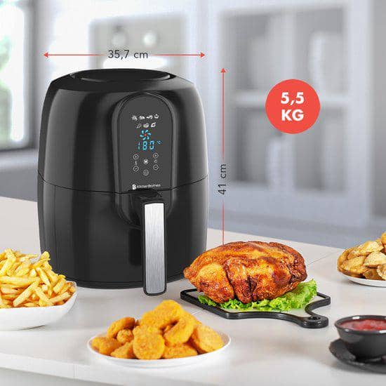 AIR FRYER DECAKILA A AIR DIGITAL 2PIECES 2,2 LITRES NOIR KEEC035B AIR FRYER DECAKILA A AIR DIGITAL 2PIECES 2,2 LITRES NOIR KEEC035B