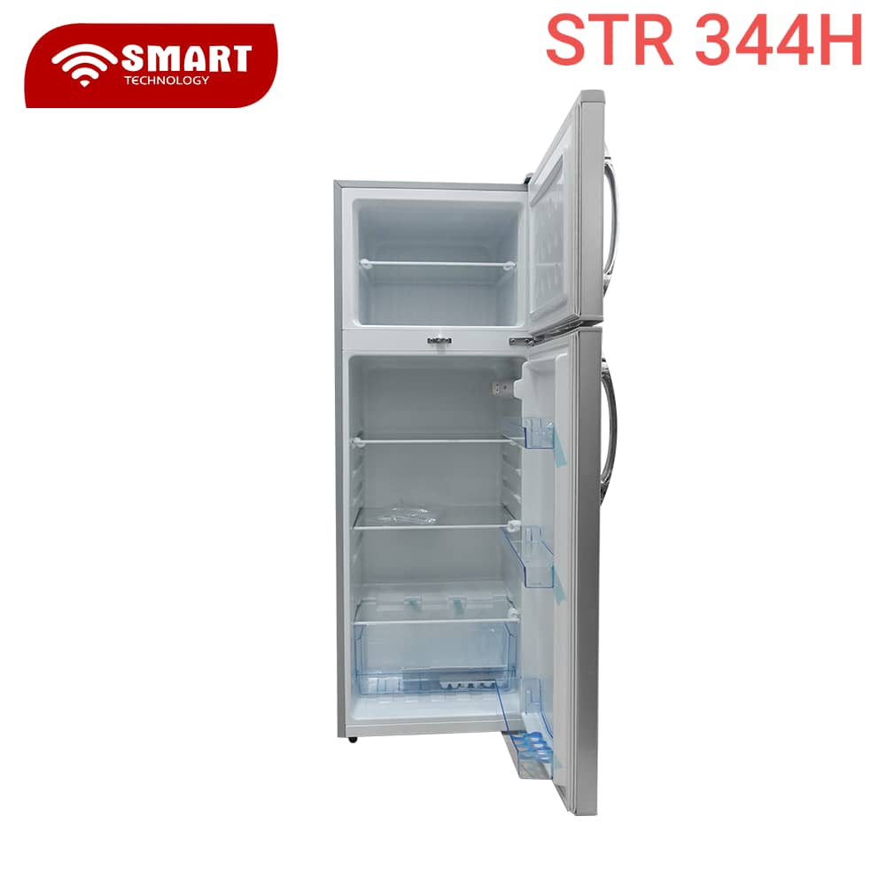 Réfrigérateur smart tchnology 2 portes 225 LITRES gris STR344H Réfrigérateur smart tchnology 2 portes 225 LITRES gris STR344H