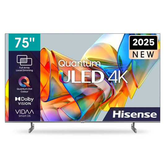 TELEVISEUR HISENSE 75" SMART VIDAA ULED QUANTUM DOT 4K 75U7H