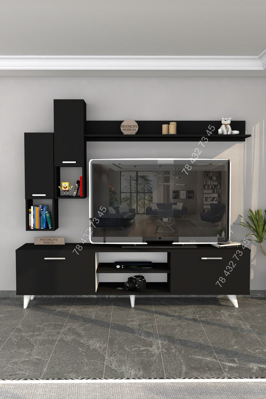 Meuble TV Noir - 1m80