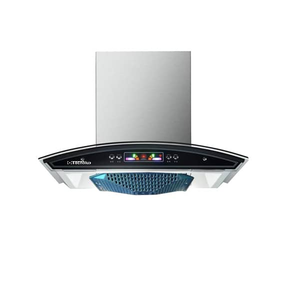 HOTTE DE CUISINE TECHNOLUX 60X60 AVEC SORTIE GRIS NOIR TEC60PYRAMIDE