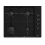 Plaque BEKO encastrable 60X60 à gaz noir HIGG64123SBL
