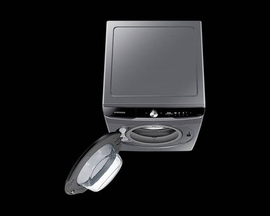 Machine à laver SAMSUNG 17KG/10KG séchage load noir WD17T6300GP/SP