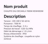 CHAUFFE EAU DECAKILA 7000W KEWH003W