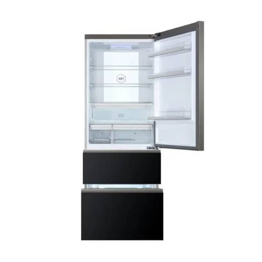 Réfrigérateur HAIER combine 2tiroirs noirs A3FE742CGBJ