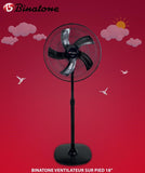 VENTILATEUR BINATONE 18" SUR PIED TS1880