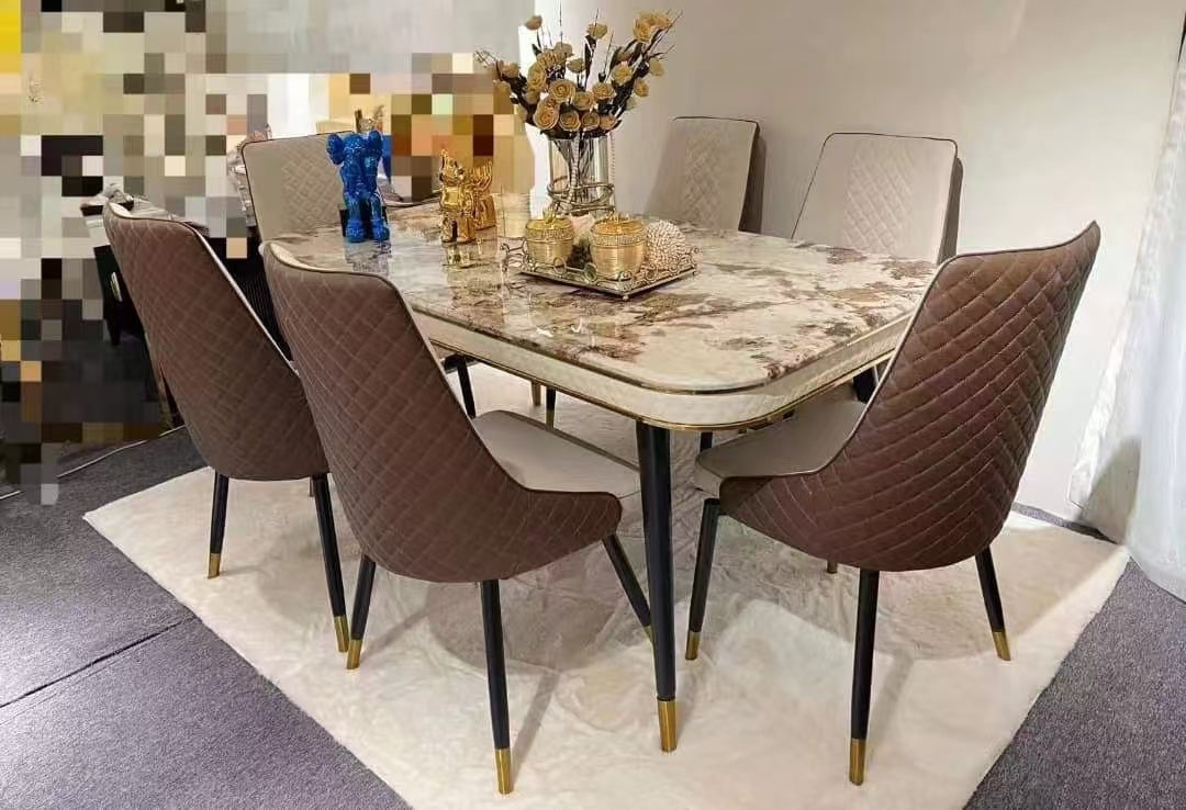 Ensemble de salle à manger moderne et élégant avec 6 chaises