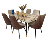 Ensemble de salle à manger moderne et élégant avec 6 chaises