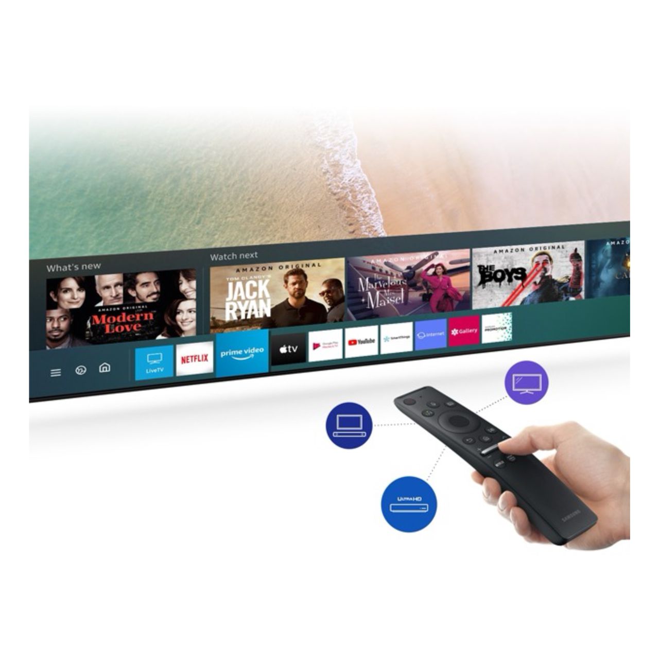 TELEVISEUR SAMSUNG 85" SMART QLED 85Q60CAU