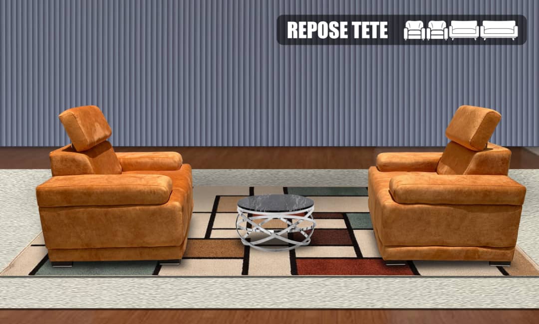 Salon canape 7places repose tète car couleur au choix