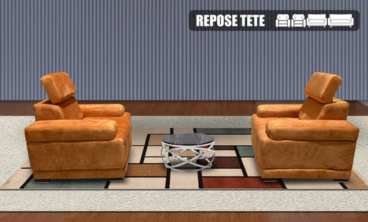 Salon canape 7places repose tète car couleur au choix