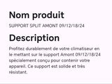 SUPPORT SPLIT AMONT 09/12/18/24