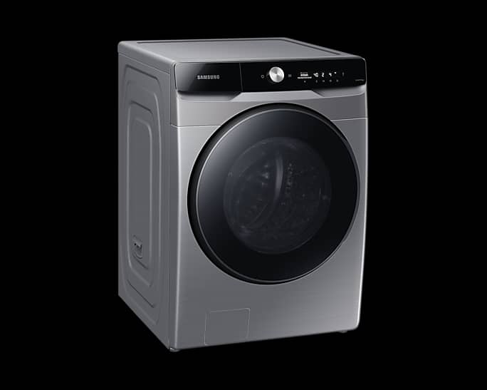 Machine à laver SAMSUNG 17KG/10KG séchage front load noir WD17T6300GP/SP