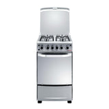 Cuisinière ASTECH 4feux 50X50 à gaz avec four à gaz inox XA50GS