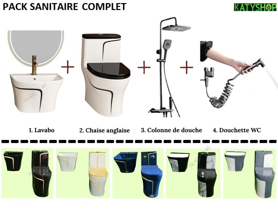Pack sanitaire Complet: Pour votre salle de bain - Toilettes