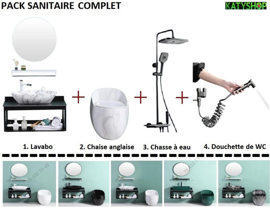 Pack sanitaire Complet: Pour votre salle de bain - Toilettes