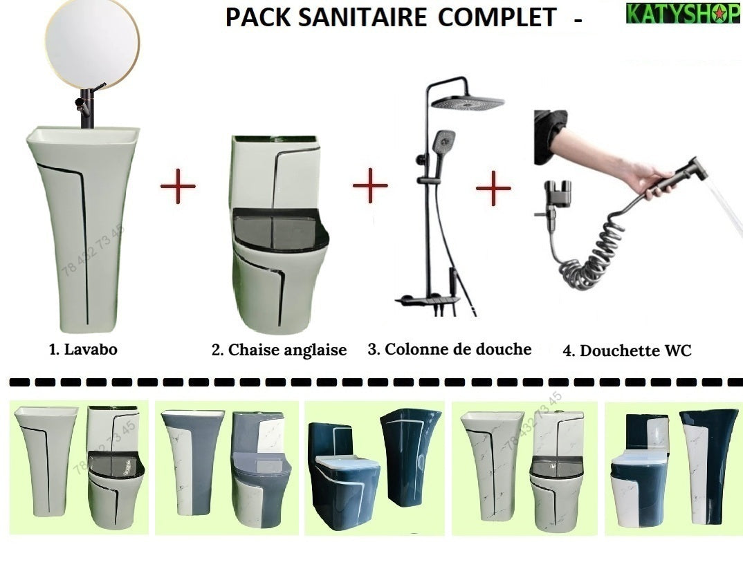 Pack sanitaire Complet: Pour votre salle de bain - Toilettes