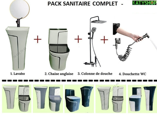 Pack sanitaire Complet: Pour votre salle de bain - Toilettes