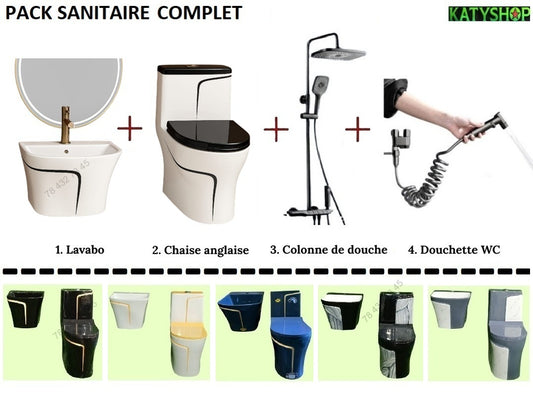 Pack sanitaire Complet: Pour votre salle de bain - Toilettes
