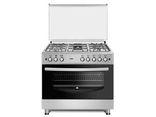 Cuisinière FERRE 5feux 90X60 à gaz gris F9P50G2-DI