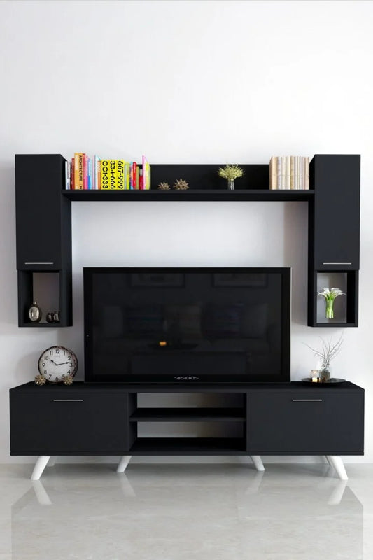 Meuble TV - 1m80 - Noire