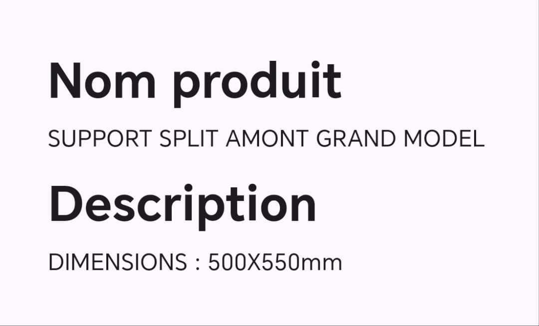 SUPPORT SPLIT AMOUNT GRAND MODEL