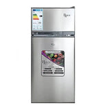 Réfrigérateur ROCH 2 portes 100 litres gris RFR125DTW