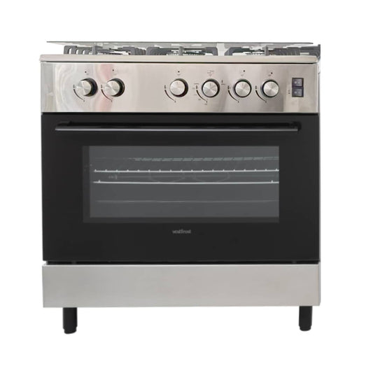 Cuisinière TECHNOLUX 5feux 80X60 à gaz inox TEC80