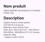 TABLE SUPPORT TELEVISEUR 32 75 POUCES VSTAR 1700