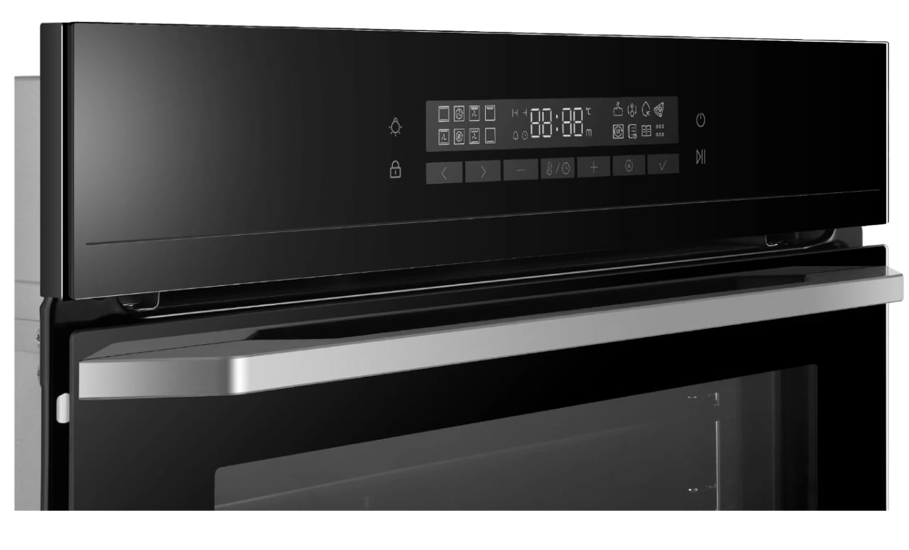 FOUR ENCASTRABLE HAIER 60X60 ELECTRIQUE NOIR GRIS HOQF5AAGB