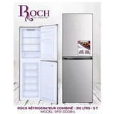 Réfrigérateur ROCH combine 5tiroirs 251litres gris RFR310DBL