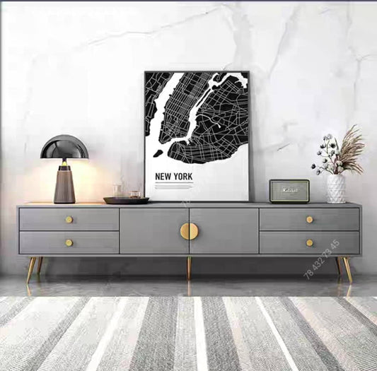Meuble TV 2M Gris