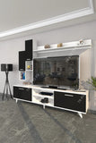Meuble TV Noir & Blanc - 1m80