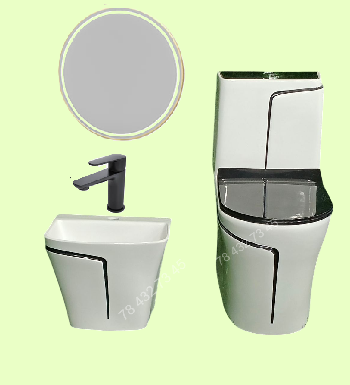 Ensemble Lavabo + Chaise Anglaise