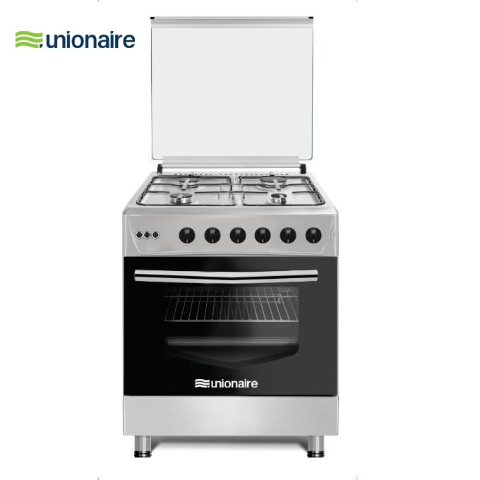 Cuisinière unionaire 4feux 60X60 full option inox