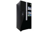 Réfrigérateur HITACHI 4 portes 550 litres avec fontaine noir RW690P7PB