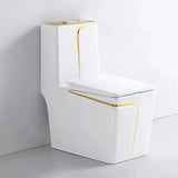 Ensemble Lavabo Moderne + Chaise Anglaise Ergonomique  - Blanc Doré