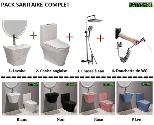 Pack sanitaire Complet: Pour votre salle de bain - Toilettes