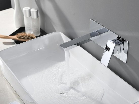 Robinet Mural Mitigueur Pour Salle De Bain - Gris
