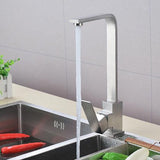 Robinet de cuisine à poser, mitigeur pivotant en acier inoxydable pour évier de cuisine - Robinet Gris