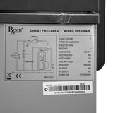 Congélateur ROCH horizontal 230 litres gris RCF30BB