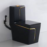 Ensemble Lavabo + Chaise Anglaise  - Noir Doré