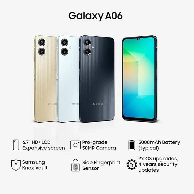 GALAXY SAMSUNG A06 64GB RAM 4GB