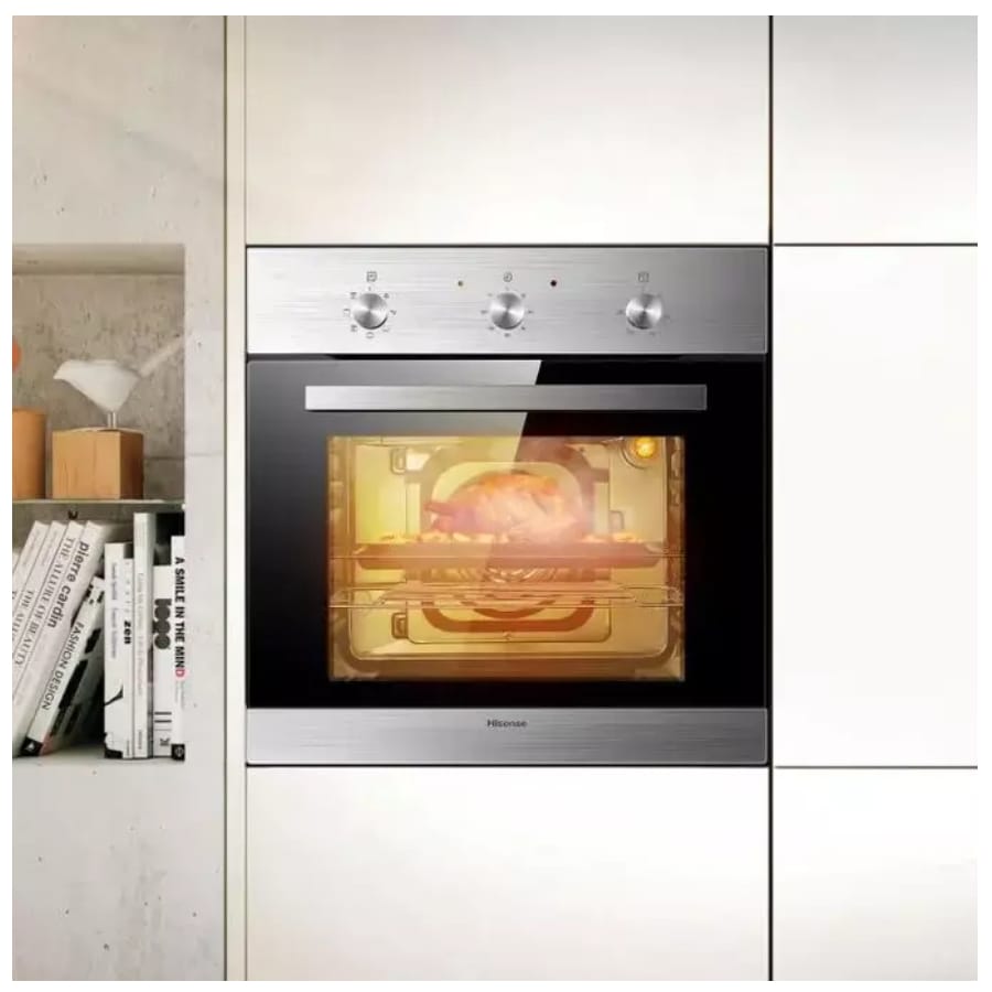 FOUR HISENSE ENCASTRABLE ELECTRIQUE 60X60 NOIR GRIS SS HBO60203