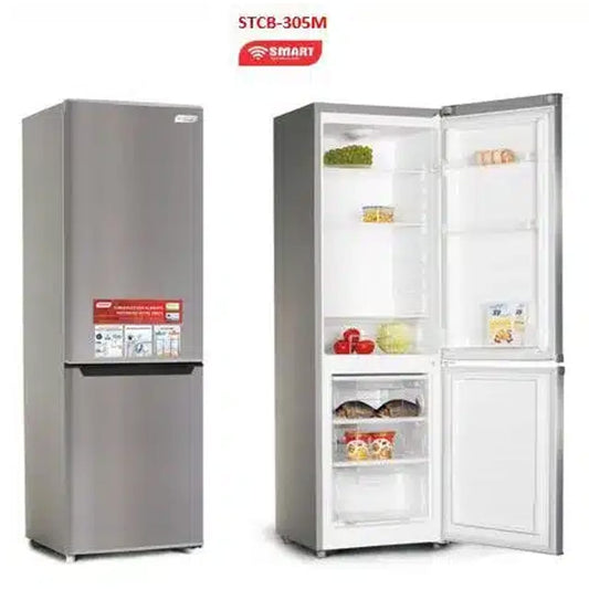 Réfrigérateur smart technology combine 3 tiroirs 270 litres gris STCB305M