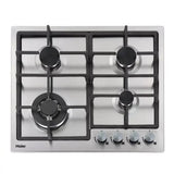 PLAQUE HAIER ENCASTRABLE A GAZ 4FEUX 60X60 INOX HOM760SS